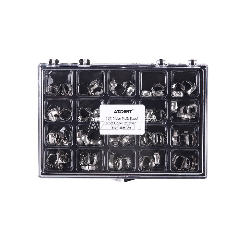AZDENT Dental Orthodontic Buccal Tube 1st Molar Roth/MBT 022 16#-35# With Bands