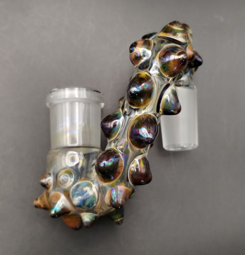 18mm Metallic (Green Exotic) Glass Drop Down Attachment Adapter