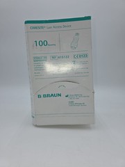 100 Braun CARESITE Positive Displacement Needleless Connectors Sealed Sterile
