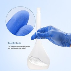 4 Mil Medical Grade Blue Nitrile Exam Latex Free Gloves S/M/L/XL