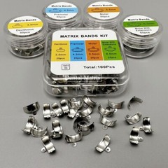 50Pcs Dental Matrix Bands With Hole Sectional Matrix Ring Fit Palodent V3 System