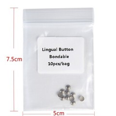 AZDENT Dental Orthodontics Bondable Lingual Buttons/Crimpable Hooks Split Stops