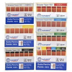 Dental Endo Gutta Percha Points/Absorbent Paper Points Taper 0.02/0.04/0.06