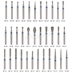AZDENT Dental Diamond Burs FG1.6mm Tooth Drill For High Speed Handpiece 5Pcs/Box