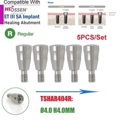 US 5Pcs Dental Healing Abutment Mini/Regular Hiossen Osstem ET TS Ti Implant Cap