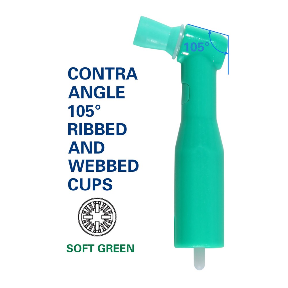 Dental Disposable Prophy Angles Regular Latex Free Contra Angle 105° – 500pcs