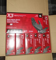 Black Disposable Nitrile Gloves – 100 Pack for Cooking, Cleaning & More