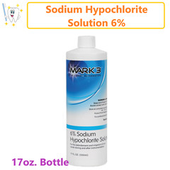 Dental Endo Sodium Hypochlorite Solution 6% 17oz. Btl Root Canal Treatment Mark3