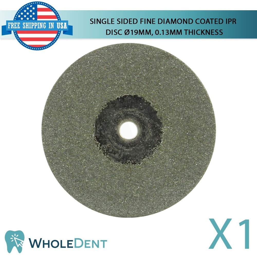 Ortho Dental Fine Single Sided Diamond Coated Disc IPR Separator Ø19mm, 0.13