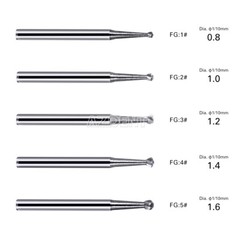 Dental Surgical Tungsten Carbide FG Bur/Endo Burs 28/25mm For High Speed Piece