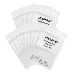 10XETERFANT Dental Ortho Bondable Lingual Buttons Round Base with Hole 10pc/pack