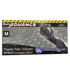 Black Nitrile Exam Gloves IF63 Powder Latex Free 6 Mil Medical Disposable Gloves