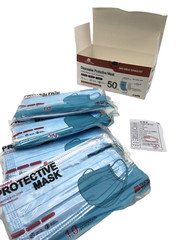 (90) 3-Ply Face Masks Medical Surgical Disposable Ear Loop Mask, ASTM LEVEL3