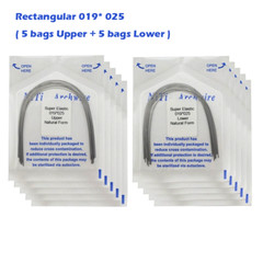 100PCS Arch Wire Orthodontic Niti Natural Ovoid Form Arches Round Rectangular
