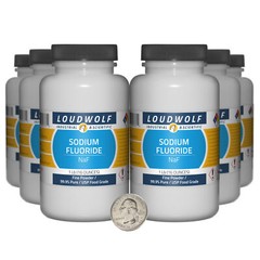 Sodium Fluoride / 6 Pounds / 6 Bottles / 99.9% Pure USP Food Grade / Fine Powder