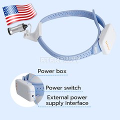 ETERFANT Dental 5W LED Lightweight Silicone Medical Headlamp Surgery Blue 5700K