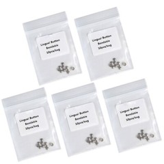 AZDENT Dental Orthodontic Lingual Buttons Bondable Round /Crimpable Hook Stops