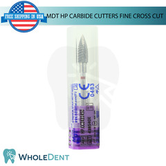 Dental MDT HP Carbide Cutters Fine Cross Cut Bur Smooth Finishing Shaping Tool