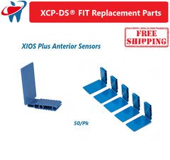Dental X-Ray XIOS Plus Disposable Digital Sensor Holder, Anterior, Blue, 50/pk