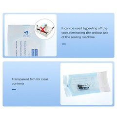 Medical Dental CLASS B Sterilizer Sterilization Pouches Autoclave Bags Tray Rack