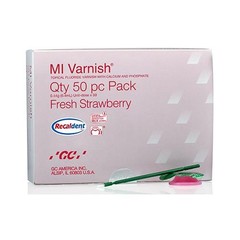 GC 442500 MI Topical Fluoride Varnish Calcium Phosphate Strawberry 0.4 mL 50/Pk