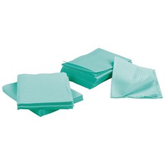 100 Green Disposable Dental Bibs, Tattoo Tray Nail Chair Bed Paper Covers