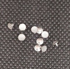100 Pieces Dental Orthodontic Lingual Buttons Round Mesh Base Orthodontic