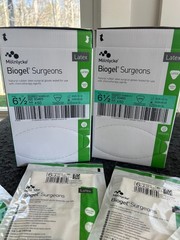 100 pairs Biogel Surgeon Latex Sterile Surgical Gloves 30465 -Size 6.5 exp 2028