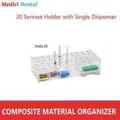 Premium Dental Composite & Etch Syringes Organizer -Holds Upto 12 or 30 Syringes