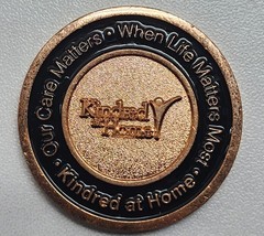 Vintage Kindred at Home Challenge Coin, Corporate Employee Recognition Medal