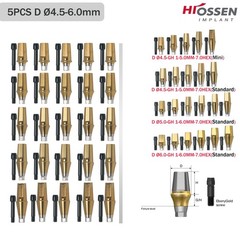 US Dental Straight Abutment Hiossen ET Osstem TS Ti Mini Regular Platform Hex