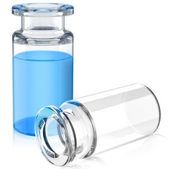 3000pcs 10ml 20mm Sample Vials Crimp Top Glass Bottle HPLC Beveled Edge Top ASTM