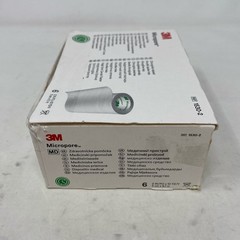 3M Micropore Paper Tape White 2″ x 10yd, Box of 6 Rolls