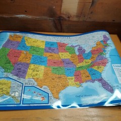 3 Laminated 18″X27″ Solar System/2 United States Maps Poster New