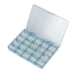 AZDENT Dental Orthodontic Ceramic Clear Bracket Brace MBT Roth 022 Hook 345 Mesh