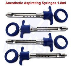 Dental Aspirating Syringes 1.8ml Local Anesthetic Injection Dentistry Lab Tools