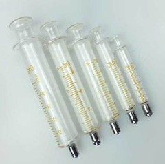 1ml – 100ml Luer Lock Tip Glass Syringes Sampler Chemistry Laboratory Injector