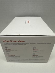 Beser Ultrasonic Retainer Cleaner, 2X Clean, 4X Sterilize, Dental White
