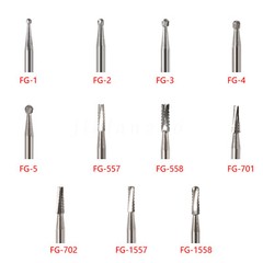 Dental 19mm/Surgical Round Burs 2 4 6 8 FG SURG Long 25mm Carbide Bur High Speed