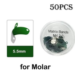 50 Pcs/Box Dental Teflon PTFE Coating Non-Stick Matrix Bands Sectional Matrices