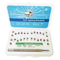 Dental Orthodontic Metal Self-ligating Ceramic Clear Crystal Brackets Braces ALL