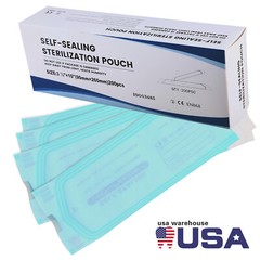 200 pcs 3.5″ x 10″ Self-Sealing Sterilization Pouches Sterilizer Bags Autoclave