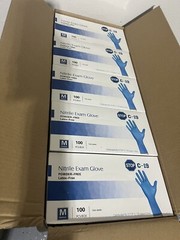Stop C-Disposable Nitrile Exam Gloves (Medium 100 Count)