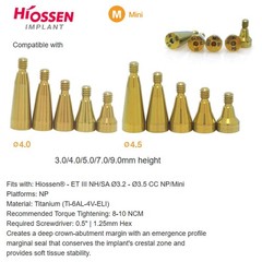US Dental Healing Abutment Compatible Oss Hiossen ET/TS Mini Regular Platform