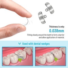 Dental Matrix Bands Ring Sectional Matrice Clamp Clear Anterior Matrix System