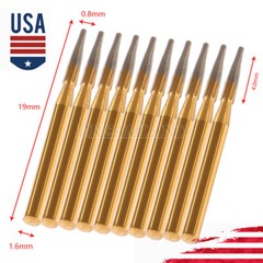 10 Pcs Dental Tungsten Carbide Trimming & Finishing Burs Drill Smooth FG 7901