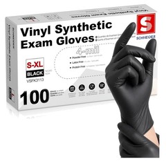 Waterproof Vinyl Gloves, 4 Mil Thickness – Versatile Disposable Gloves, 100 Pack