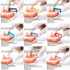 8Packs Orthodontic Stripping Dental IPR Kit Interproximal Inamel Reduce