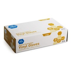 MedPride Medical Examination Vinyl Gloves ,N/S Powder Free, Large-1000 Gloves/CS