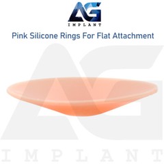 10 Pink Protective Silicone Rings For Flat Attachment Dental Abutment